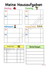 Mein Wochenheft Das Etwas Andere Hausaufgabenheft Ab Klasse 1 Mein Wochenheft Das Etwas Andere Hausauf In 2020 Klassenzimmermanagement Hausaufgabenheft 1 Klasse