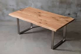 Custom Live Edge Table With Brushed Steel Legs Brushed Oak Dining Table Modern Wooden Table Industrial Table For Conference Room In 2021 Live Edge Table Oak Dining Table Table