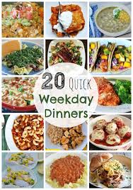 20 Quick Family Weekday Meals Easy Weekday Meals Meals Weekday Meals
