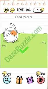 Tom likes snakes and spiders. Brain Test Level 104 Feed Them All Answer Daze Puzzle
