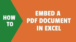 Open a pdf document, choose a some online tools advertise the possibility of converting multiple pdf files to excel in one go. How To Embed A Pdf Document In Excel Step By Step Youtube