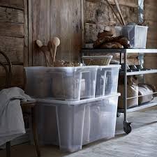 Samla Bak Met Deksel Transparant 39x28x14 Cm 11 L Ikea In 2020 Ikea Storage Boxes Storage Boxes With Lids Ikea