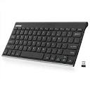 Amazon.com: Arteck 2.4G Wireless Keyboard Stainless Steel Ultra ...