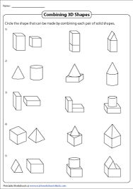 Welcome to esl printables, the website where english language teachers exchange resources: Composing 3d Shapes Worksheets