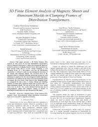 Distribution partner as well as customer support for automation and application technology of isel germany ag for the postal code area 5. Pdf 3d Finite Element Analysis Of Magnetic Shunts And Aluminum Shields In Clamping Frames Of Distribution Transformers
