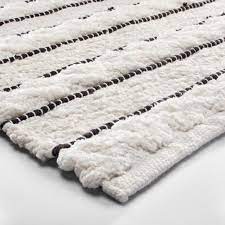 Terpastry black white striped bathroom rug mats set 3 piece toilet carpet rugs includes contour mat and lid cover non slip absorption mat machine wash/dry perfect mats for tub shower. Striped Bath Rug White Black Opalhouse In 2020 White Bathroom Rug White Bath Rugs Striped Bath Rug