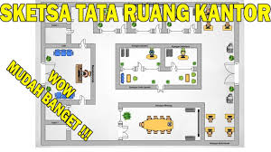 Buat sinyal guna memberi tahu orang beda bahwa kita berkonsentrasi. Sketsa Tata Ruang Kantor Mudah Dan Menarik Pakai Visio Youtube