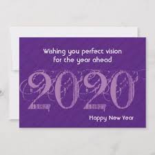 New Year 20 20 Vision Modern Purple Greeting Card Zazzle Com In 2020 New Year Greeting Cards New Year Cards Handmade Greeting Cards