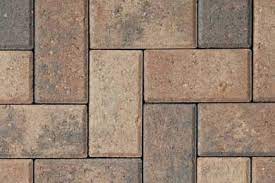 Tumbled brick paver patio with fire pit and lime stone sitting wall. Hollandstone Sierra Pavers Garden Yard Ideas Porch Landscaping