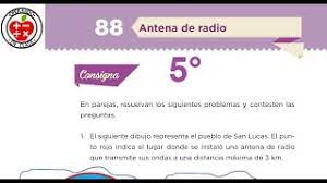 Libro de matemáticas 5 grado contestado antena de radio. Desafio 88 Antena De Radio 5to De Primaria Youtube