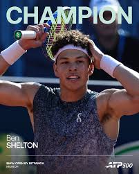 Stateside talisman Shelton 🇺🇸🥇 @benshelton is the 1st American to win  3️⃣ ATP 500 titles @bmw_open | #BMWOpenbyBitpanda