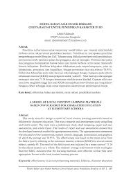 Soal pts tikkomputer kelas 6 semester 2. Pdf Model Bahan Ajar Mulok Berbasis Cerita Rakyat Untuk Pendidikan Karakter Di Sd