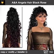 Paula abdul curly hairstyle for summer. Second Life Marketplace A A Angela Hair Black Rose Special Color Long Curly Ponytail Hairstyle