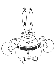 Spongebob squarepants krabby patty burglar (debut) gary the snail squidward tentacles eugene h. Colouring Page Mr Krabs Coloringpage Ca