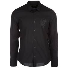 Looking for a great selection of men's long sleeve shirts for all occasions? Versace Jeans Men S Long Sleeve Shirt Dress Shirt In Black Modesens