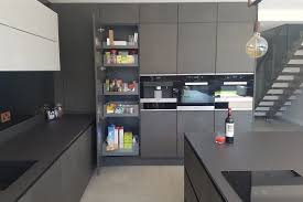 dark grey concrete luxury kitchen