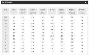 14 Men U S Bottoms Armani Exchange Men U S Size Chart Www