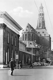 Historische Afbeelding Vanaf Vismarkt Groningen Der Aa Kerk Groningen Nederland Stad