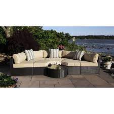 Madbury Road Santorini 5 Piece Daybed Set With Cushions Daybed Sets Wicker Outdoor Furniture Set Conversation Set Patio