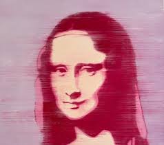 Mona Lisa Violet 20" x 16 " Oil