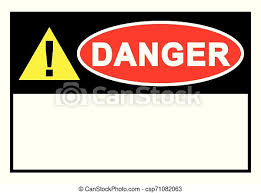 Do you need a sign in sheet template? Warning Sign Danger Sign With Blank Space For Your Text Printable Paper Templates Available For A4 Paper Vector Illustration Canstock