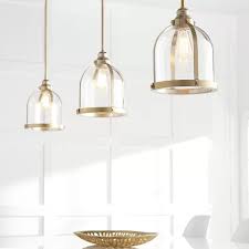 Doucette 1 Light Single Bell Pendant Brass Pendant Lights Kitchen Kitchen Island Lighting Pendant Glass Pendant Light
