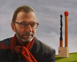 Nick Stathopoulos: The man in the red scarf: Wayne Tunnicliffe :: Archibald  Prize 2022