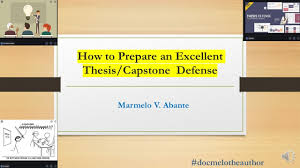 Videos of their presentations are here. How To Prepare An Excellent Thesis Or Capstone Defense Youtube