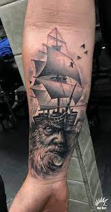 See more ideas about ship tattoo, pirate ship tattoo, nautical tattoo. Old Ship Tattoo By Max Wert Tattoos Ship Tattoo Arm Tattoo