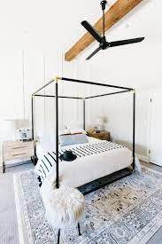 Please note that the bed canopy does not include the lamp in the picture. Transitional Bedroom With Four Poster Bed Hgtv