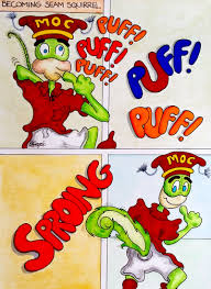 Becoming Seam Squirrel Squirrel Cartoon Fictional Characters