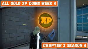 All season 5 week 7 xp coin locations. All Gold Xp Coins Locations Week 4 Good As Gold Punch Card Fortnite Chapter 2 Season 4 Youtube