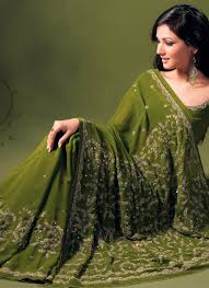 Green Sari Green Sari Green Saree Cocktail Evening Dresses