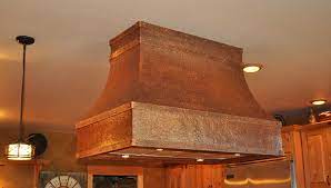 Hood finishes come in stainless steel, copper and black or white enamel. Copper Island Range Hood The Florence Hand Crafted Copper Hood