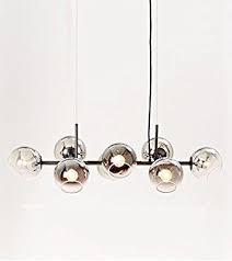 zmh led pendelleuchte esstisch hangeleuchte mit 8 flammig glas kugel leuchte pendellampe kuchen esszimmerlam wohnzimmerlampe esszimmerlampe led wohnzimmerlampe