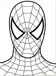 Spiderman Printable Coloring Sheets Online Printable Free Online Coloringpages Site Spiderman Coloring Spiderman Face Spiderman