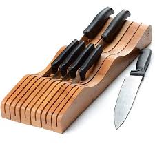 Check spelling or type a new query. Bamboo In Drawer Knife Block Organizer Kitchen Drawer Insert Knife Holder Without Knives Wooden Steak Knives Cutlery Block 100 Natural Bamboo Craftsmanship Walmart Canada