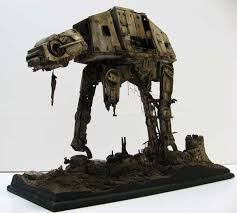 Stunning Star Wars Sculpture Shows The Fate Of Abandoned At Ats Star Wars Art Star Wars Models Star Wars Fans