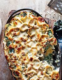 Ricotta And Kale Cannelloni Recipe Olive Recipes Vegetarian Vegetarian Recipes Recipes