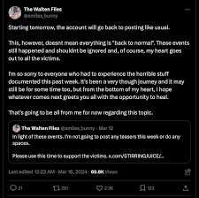 FYI: Martins recent post about his TWF Twitter account and the Kister  controversy: : rThewaltenfiles