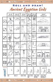 Roll And Draw Ancient Egypt With Video For Distance Learning Ancient Egyptian Gods Ancient Egypt For Kids Ancient Egypt
