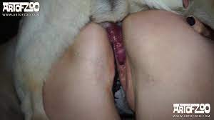 Dog Sex » Great dog sex in the barn. Female orgasm and creampie