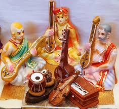 Dikshitar Tyagaraja Shyama Shastri The Three Great Poet Saints Of Carnatic Music Musician Doll Indian Music Indian Classical Dance