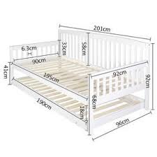 Wooden Sofa Day Bed Frame W Foldable Trundle White Buy 30 50 Sale Yatak Tasarimlari Kendin Yap Mobilya Palet Mobilya