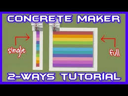 Your Cup Of Coffee And This Video On My Channel Let S Go Concrete Maker Tutorial 2 Ways Https Y Minecraft Tutorial Minecraft Minecraft Redstone Creations