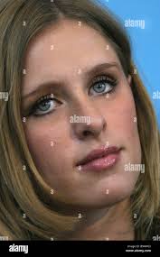 Nicky Hilton the sister of ill famed Paris Hilton attending Swissotel news  conference during Russian Fashion Week RFW Stock Photo