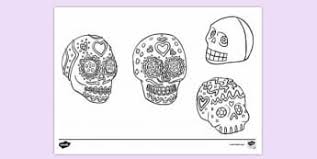 Day of the dead sugar skull coloring book. Printable Colouring Pages Of Skulls Colouring Sheets