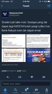 Tahun lalu, kads1m diperkenalkan menerusi kerjasama dengan bank rakyat. Kads1m Hashtag V Twitter