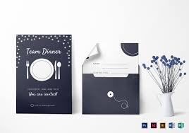 Dinner invitation events have been a staple in everyone's life. Elegant Team Dinner Invitation Design Template In Psd Word Publisher Illustrator Indesign