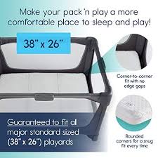 Hiccapop Tri Fold Pack N Play Mattress Pad With Firm For Babies Soft Toddlers Sides Portable Pack N Play Mattress Pack And Play Mattress Pack And Play